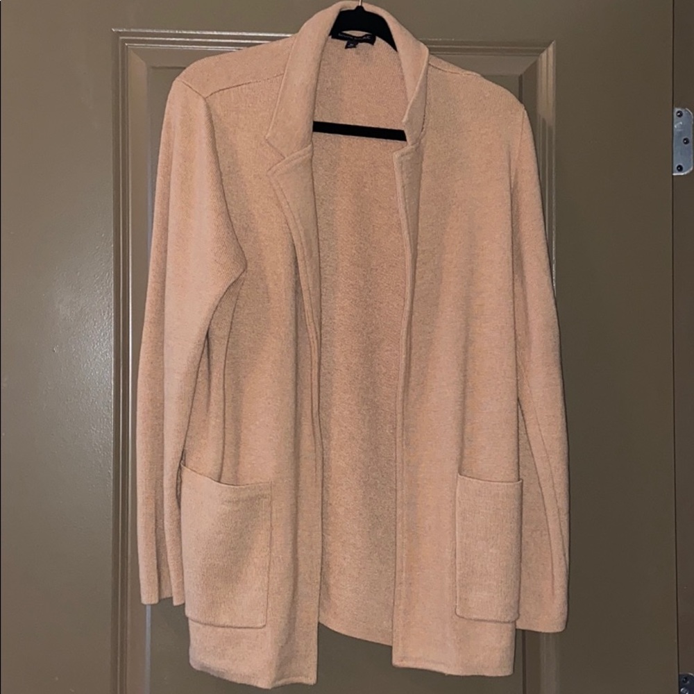Camel sweater blazer